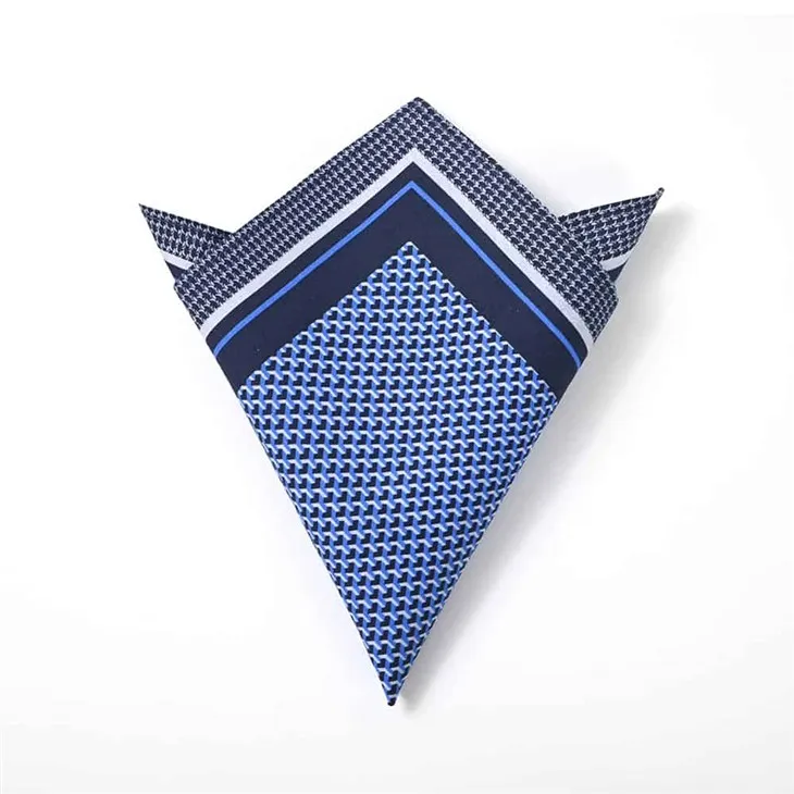 بلیو جیومیٹرک جیب اسکوائر