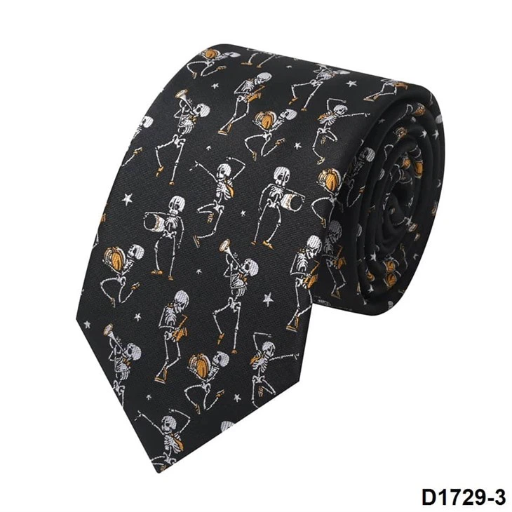 YiLi Halloween Skull Pattern Ties - Festive Collection